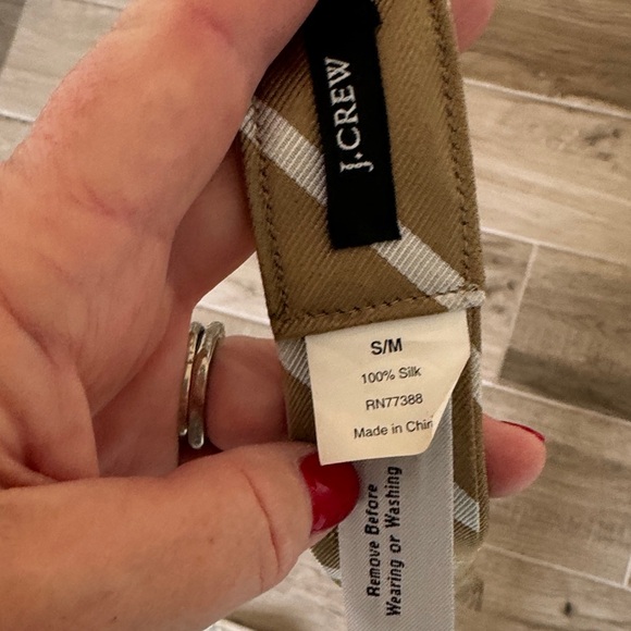 J. Crew S/M Silk Belt - Picture 2 of 3